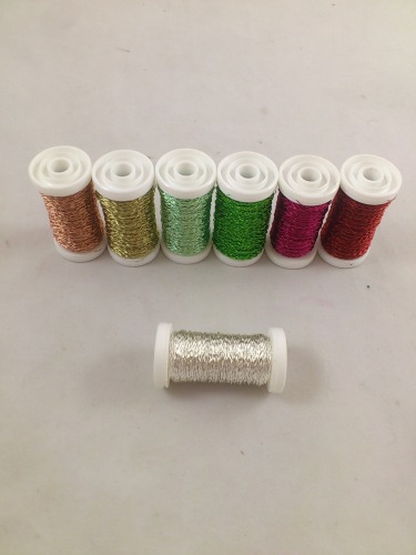 Bouillon effectdraad 50 gr. zilver 70 m